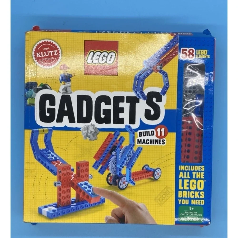 2018 Klutz Lego Gadgets Book Kit With Bricks Build 11 Machines New Sealed 41585